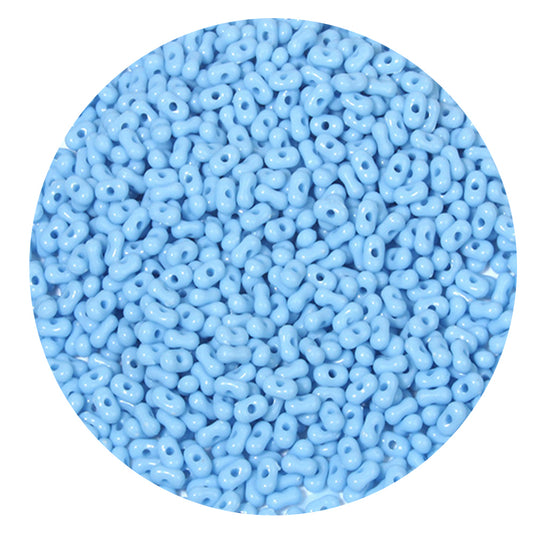 10g Solid Color Acrylic Pearlescent Peanut Beads 4*6mm
