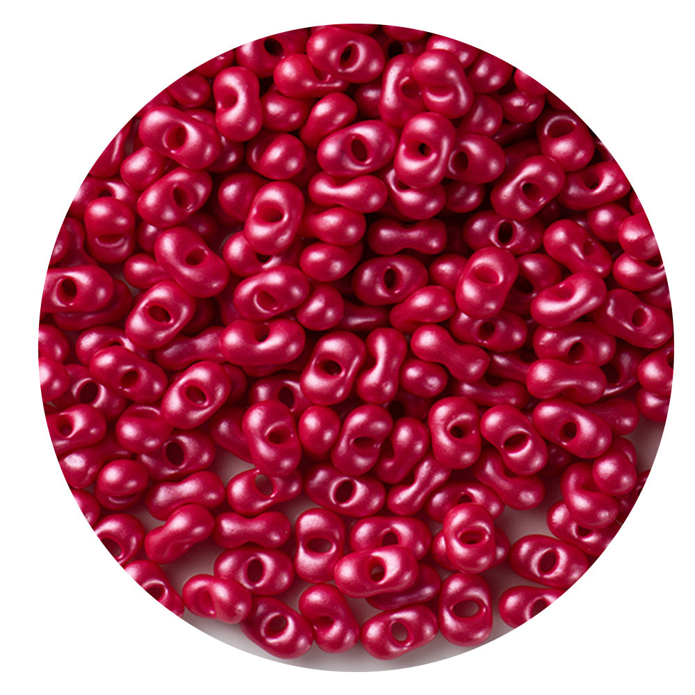 30g Glass Pearlescent Peanut Beads 3*6mm