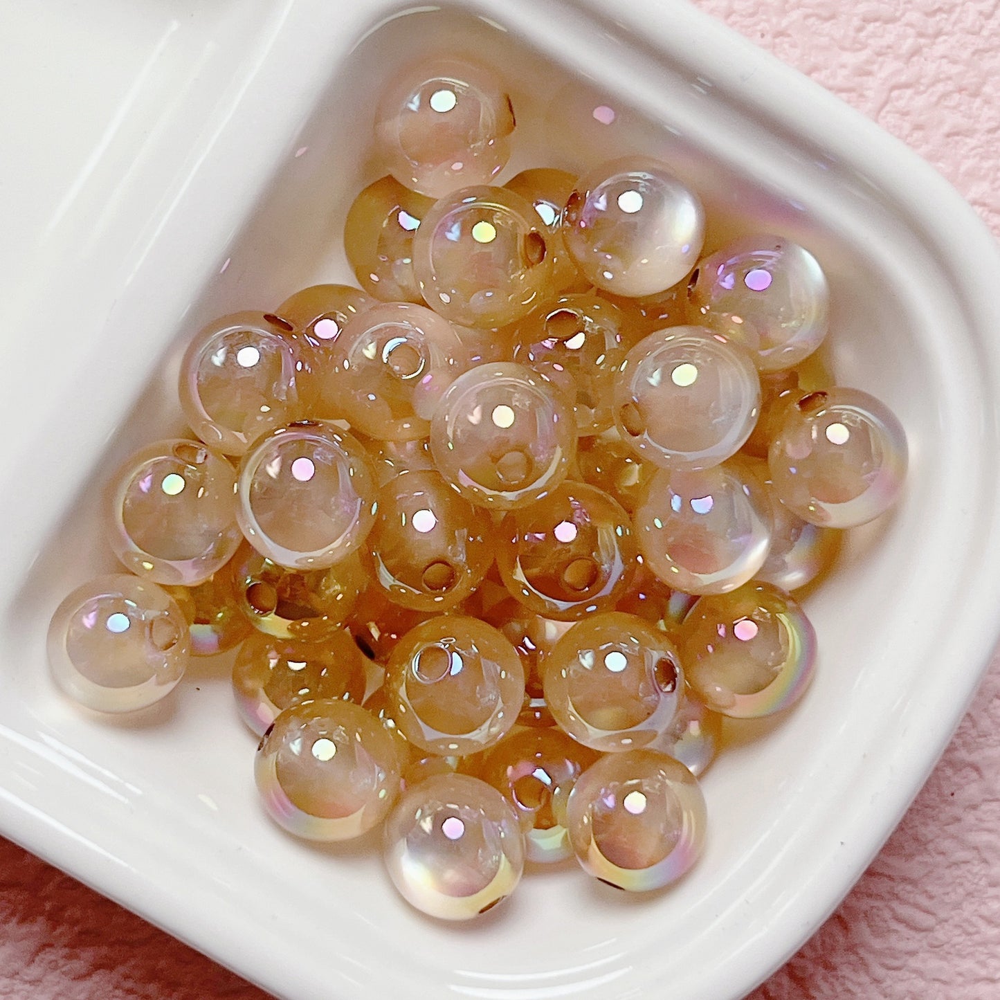 16mm UV Jelly Cat Eye Round beads