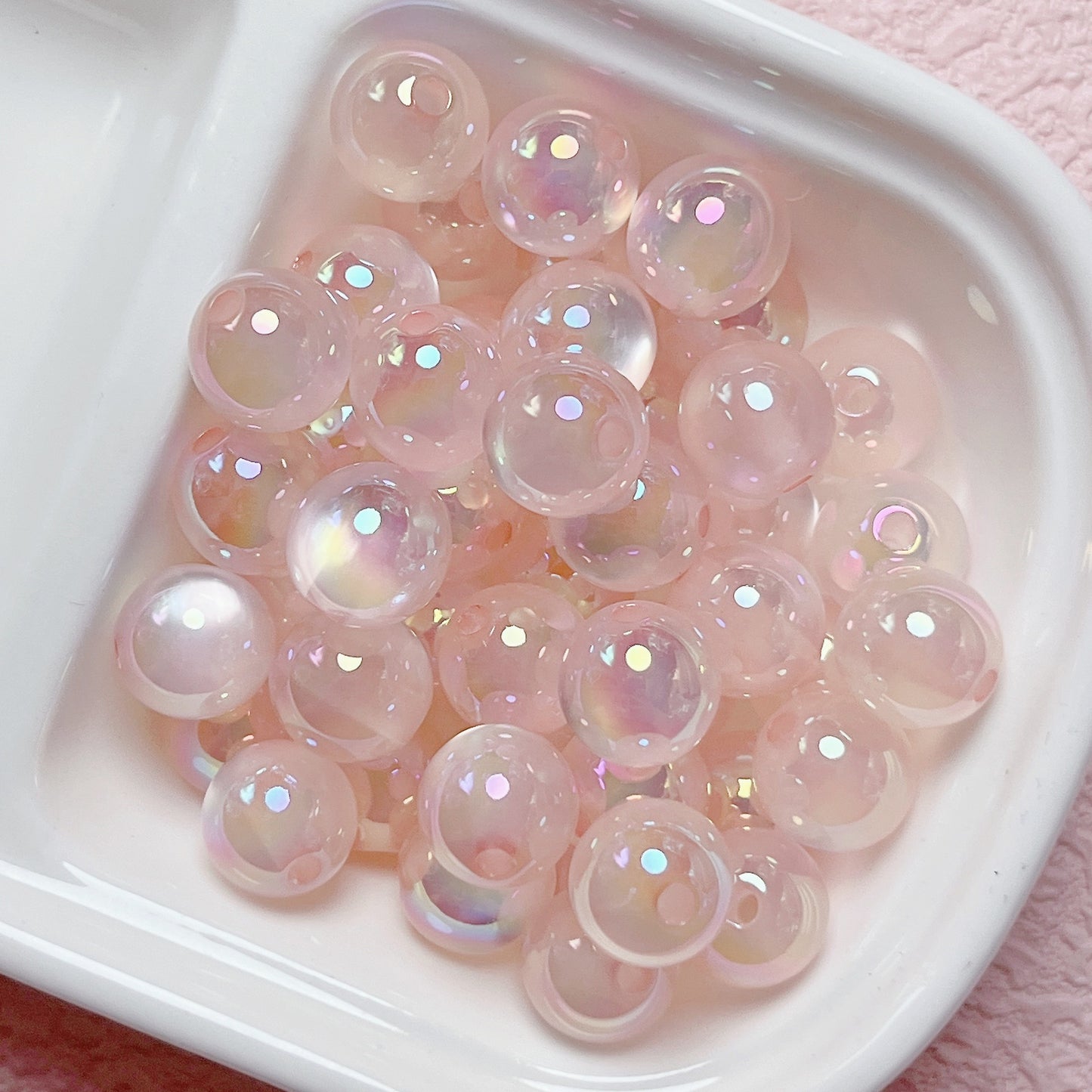 16mm UV Jelly Cat Eye Round beads