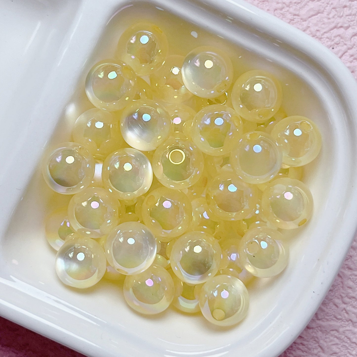 16mm UV Jelly Cat Eye Round beads