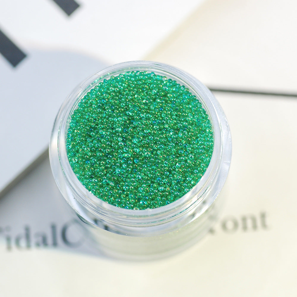 16g Transparent caviar nail art accessories glass non-porous crystal sand