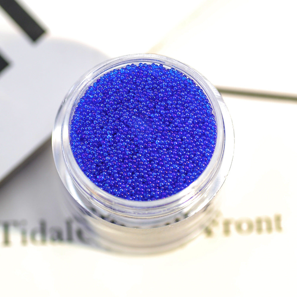 16g Transparent caviar nail art accessories glass non-porous crystal sand