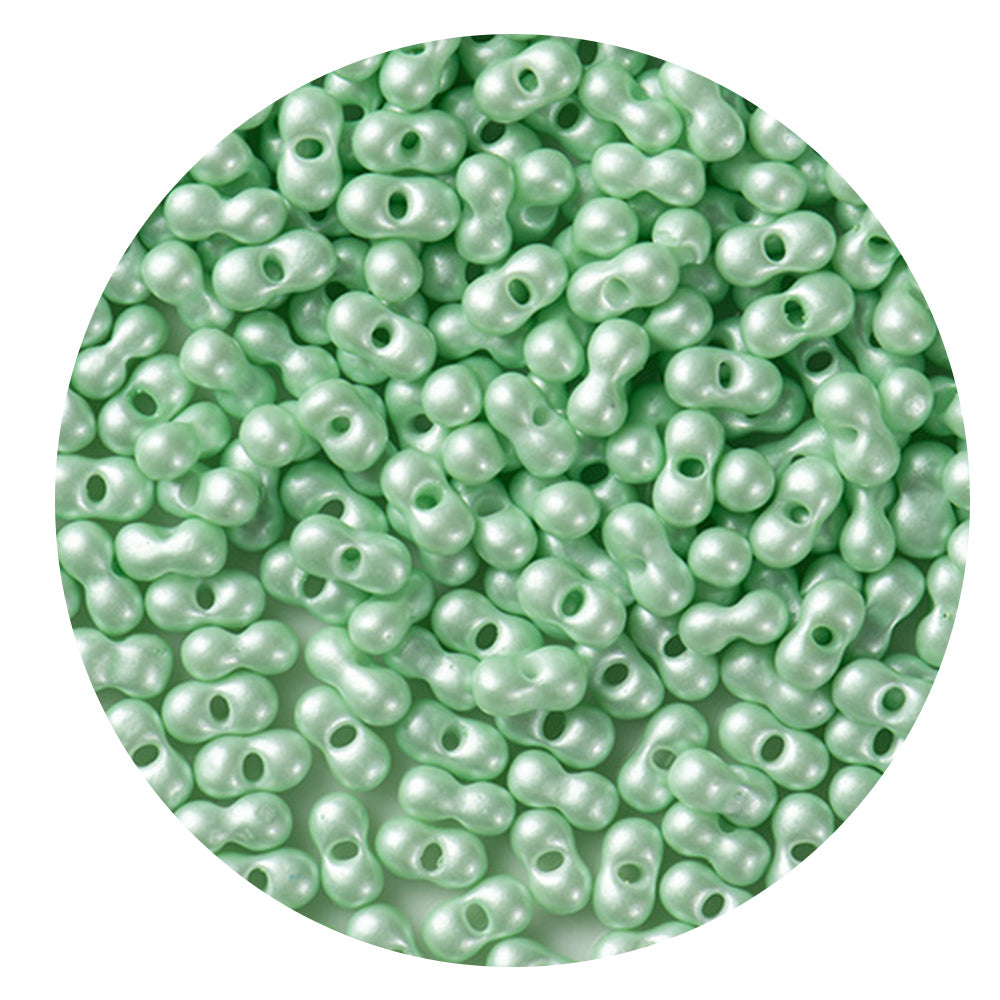 30g Glass Pearlescent Peanut Beads 3*6mm