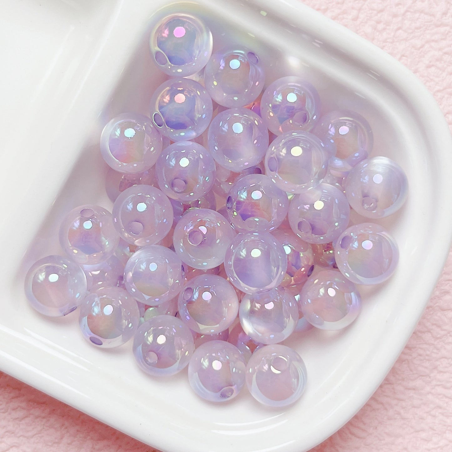 16mm UV Jelly Cat Eye Round beads