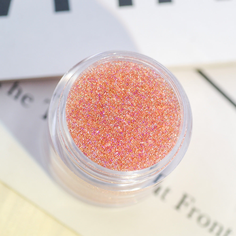 16g Transparent caviar nail art accessories glass non-porous crystal sand