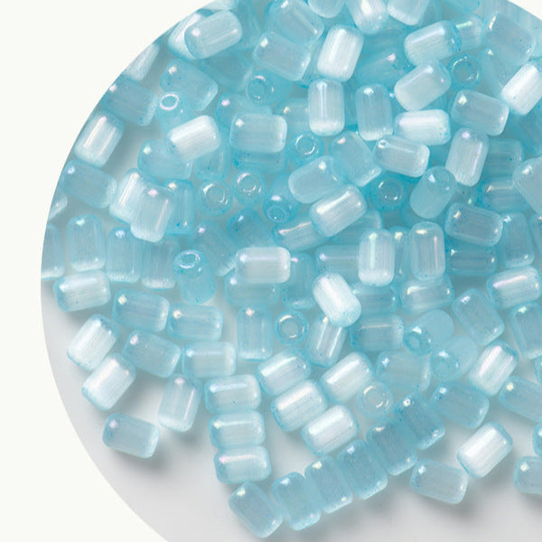 4x6mm Cat Eye Color Jujube Seed Beads