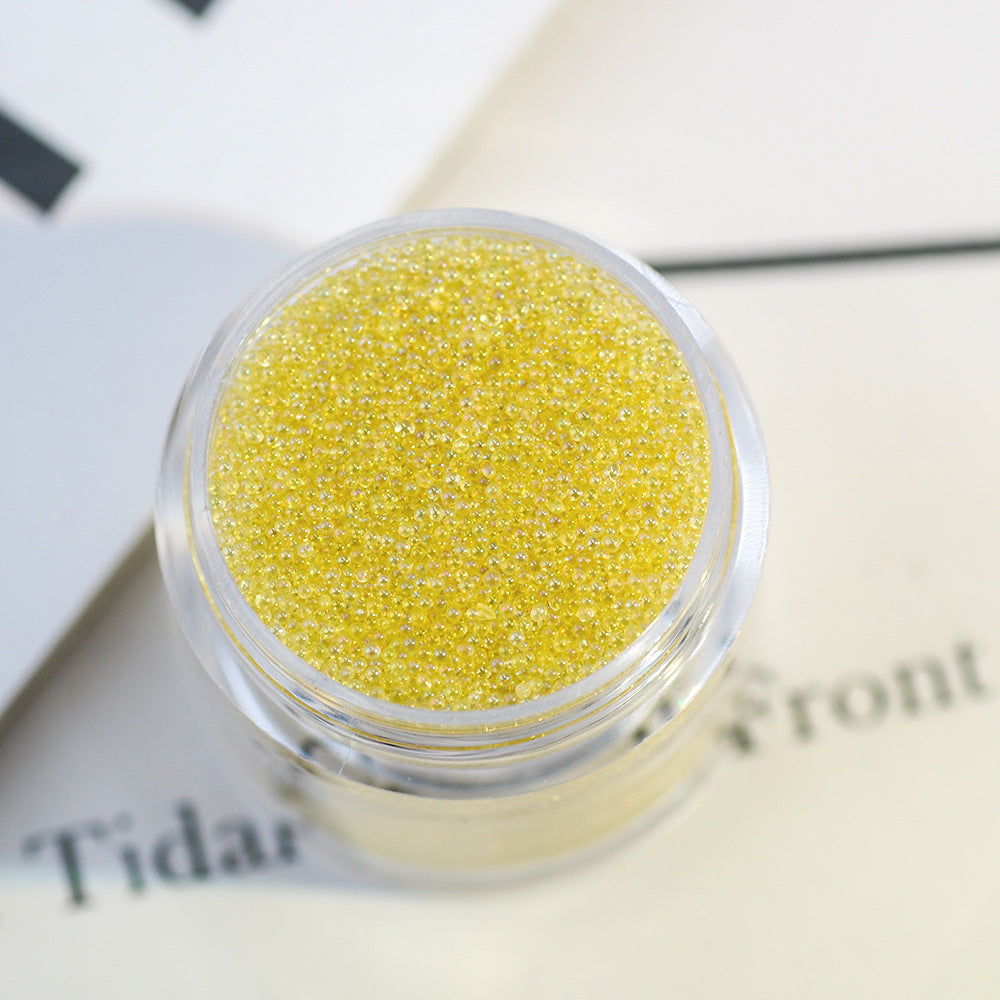 16g Transparent caviar nail art accessories glass non-porous crystal sand