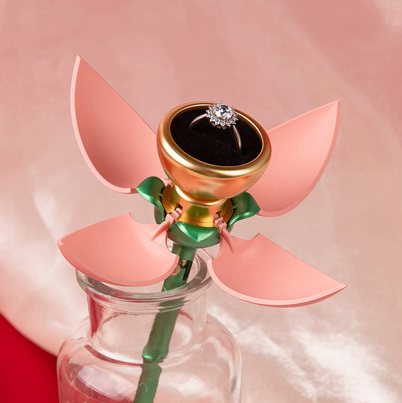 Rose Gift Box & Ring Props Proposing and confessing on Valentine's Day
