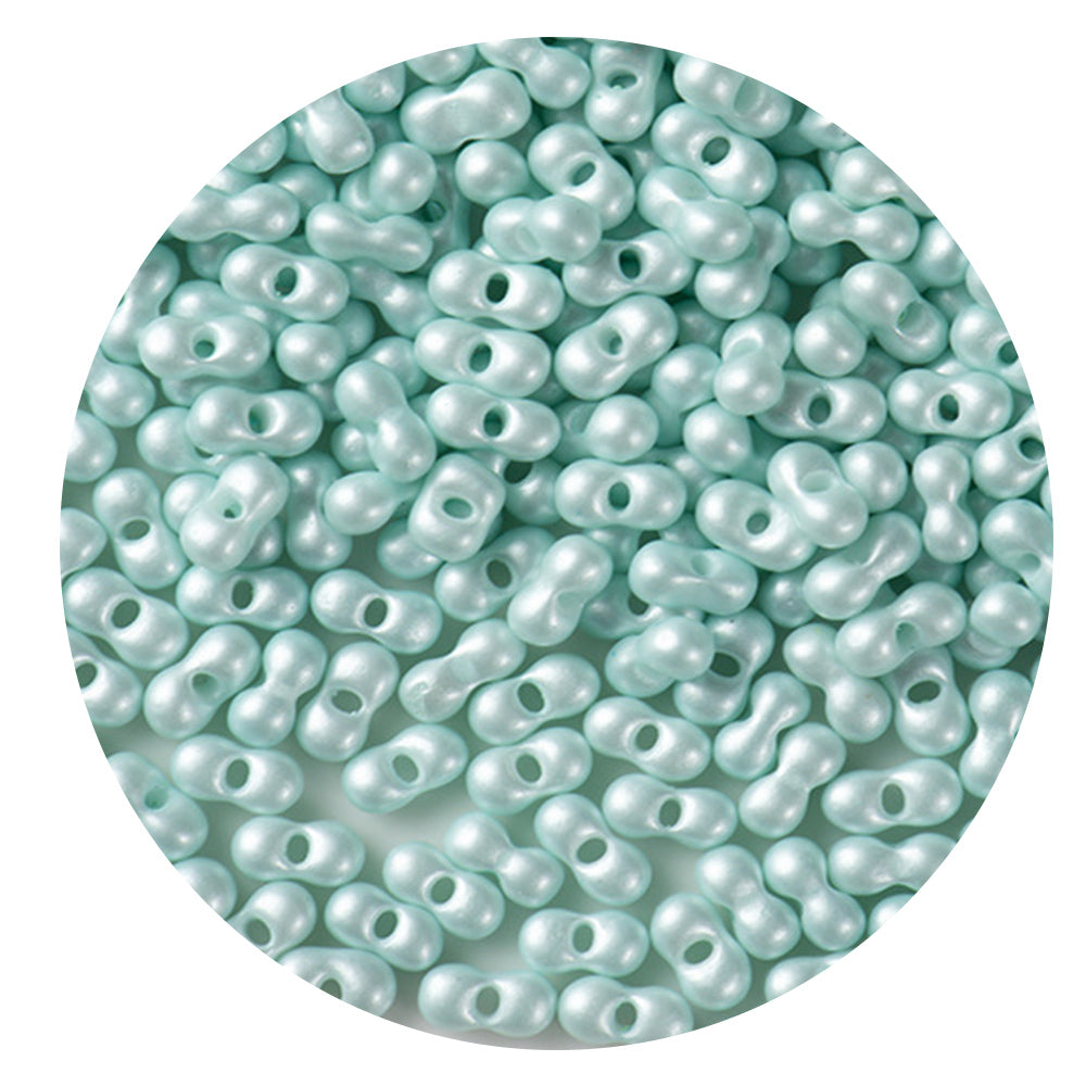 30g Glass Pearlescent Peanut Beads 3*6mm