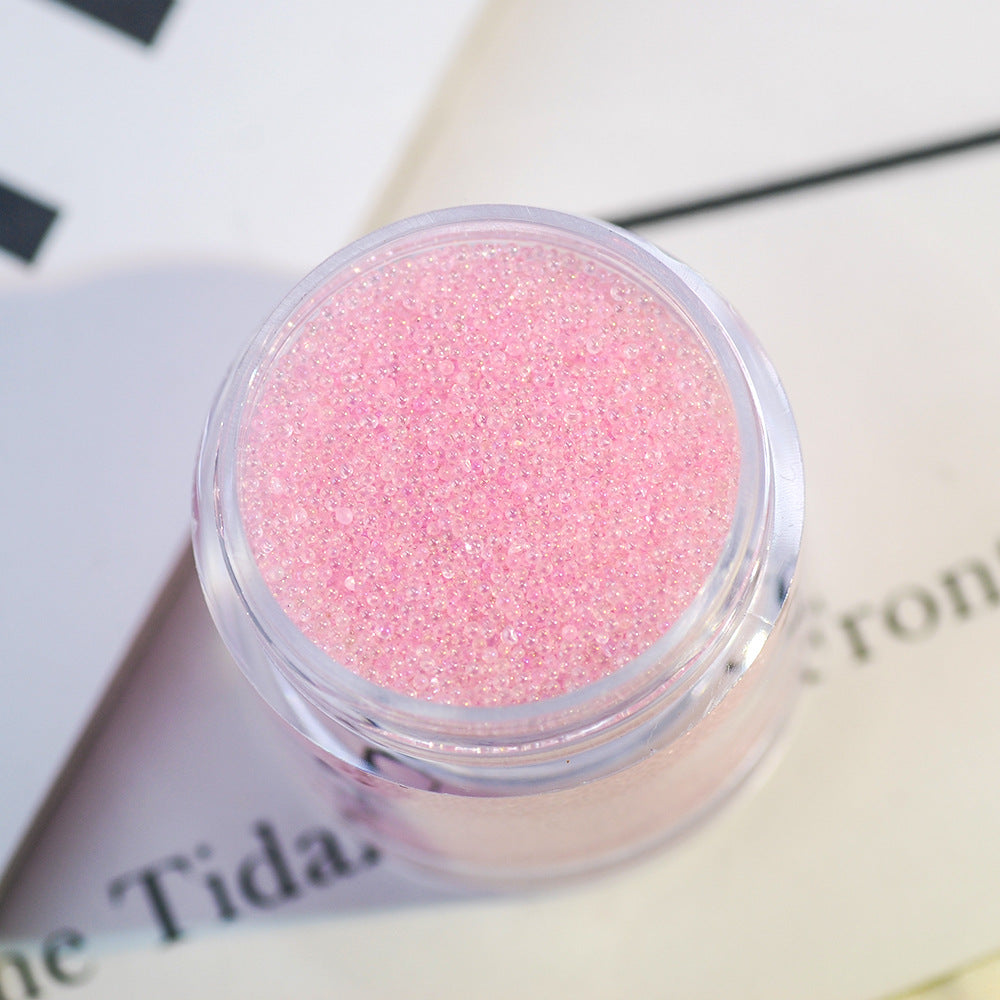 16g Transparent caviar nail art accessories glass non-porous crystal sand