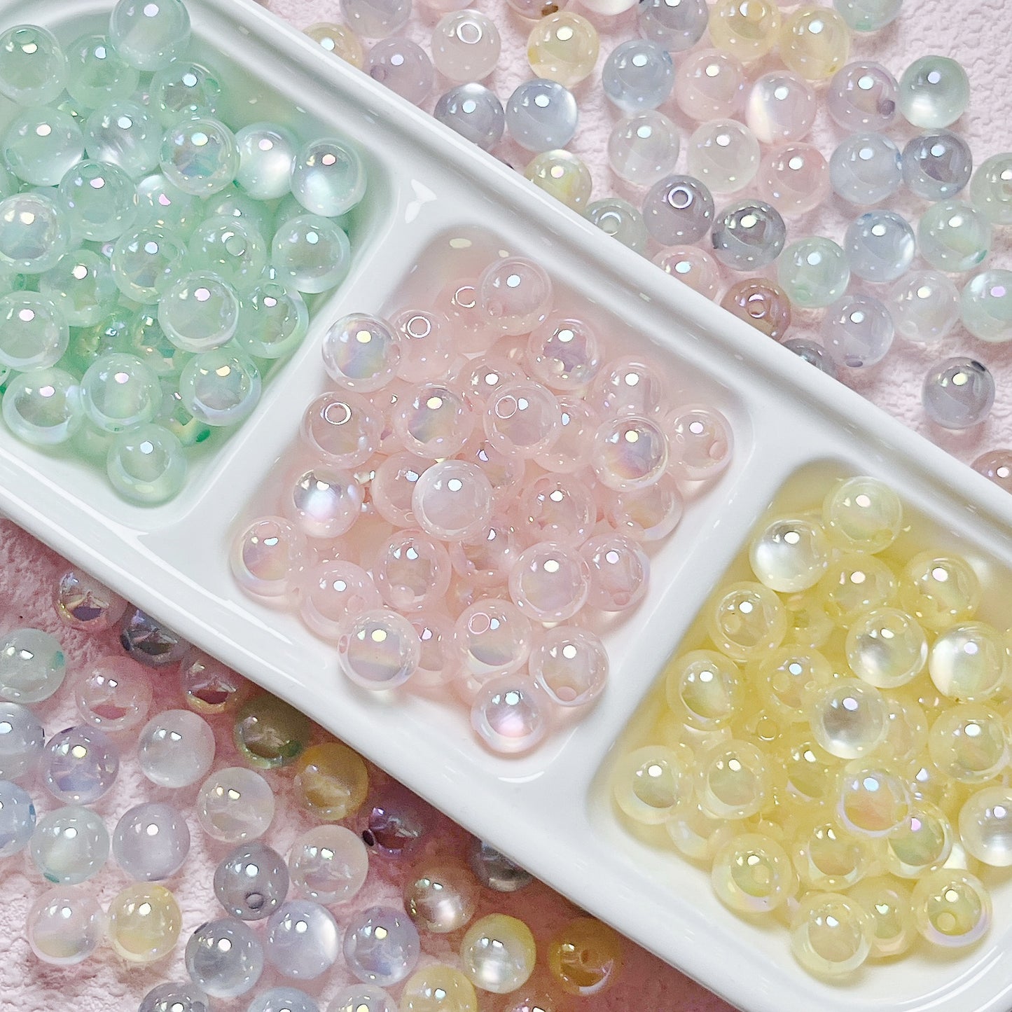 16mm UV Jelly Cat Eye Round beads