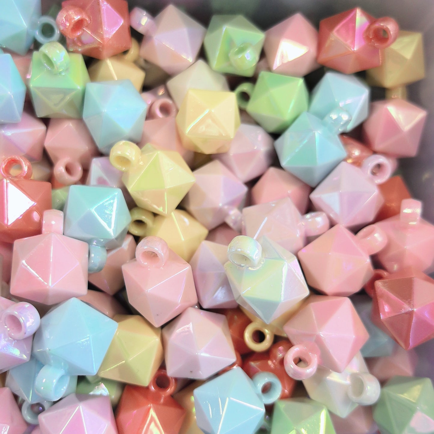 LIVE MIX Random Galaxy Luminous Jelly Pendant Beads