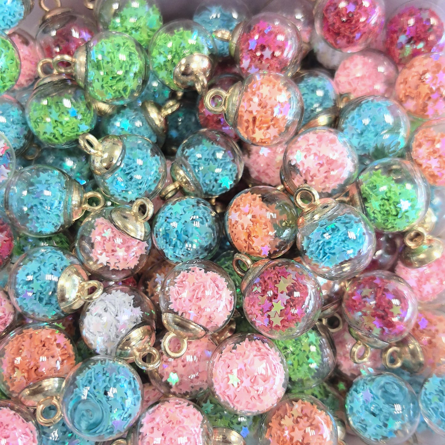 LIVE MIX Random Galaxy Luminous Jelly Pendant Beads