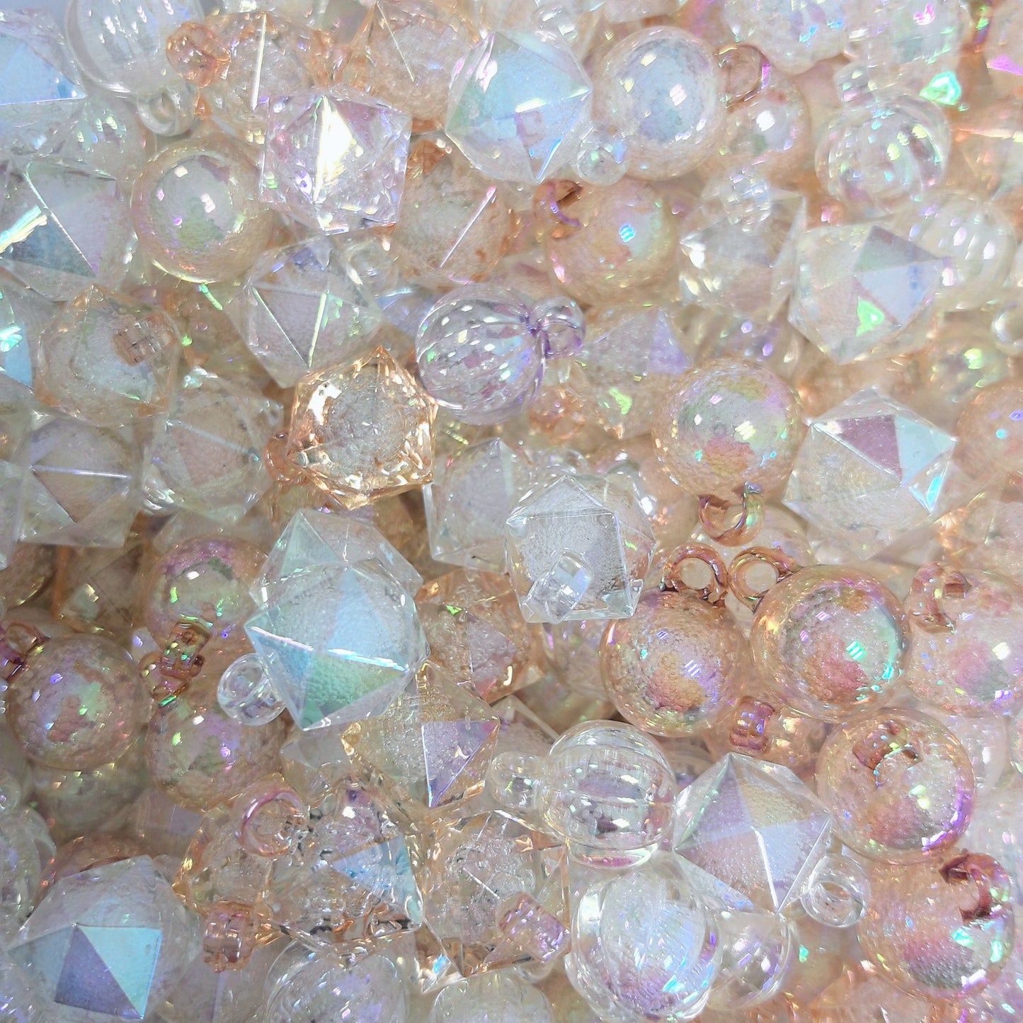 LIVE MIX Random Galaxy Luminous Jelly Pendant Beads