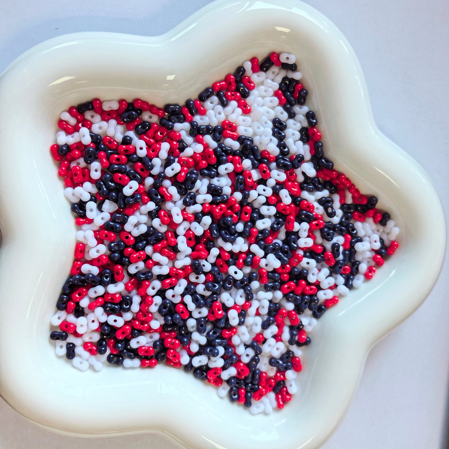 150g Acrylic Colorful Peanut Beads 3*6mm