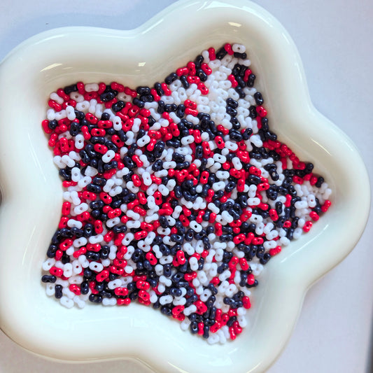 150g Acrylic Colorful Peanut Beads 3*6mm