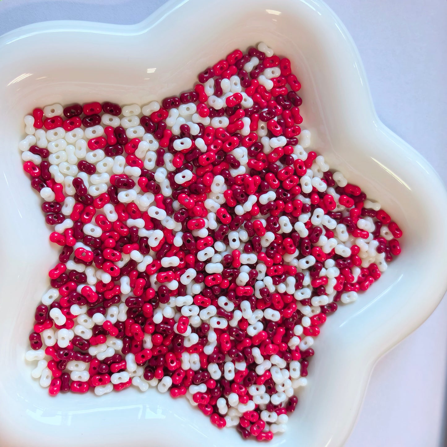 150g Acrylic Colorful Peanut Beads 3*6mm