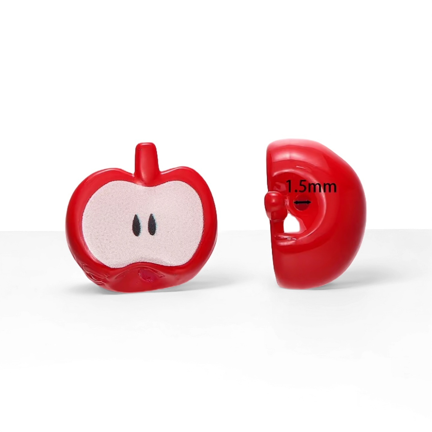 Dopamine-baked Paint Acrylic Apple Beads