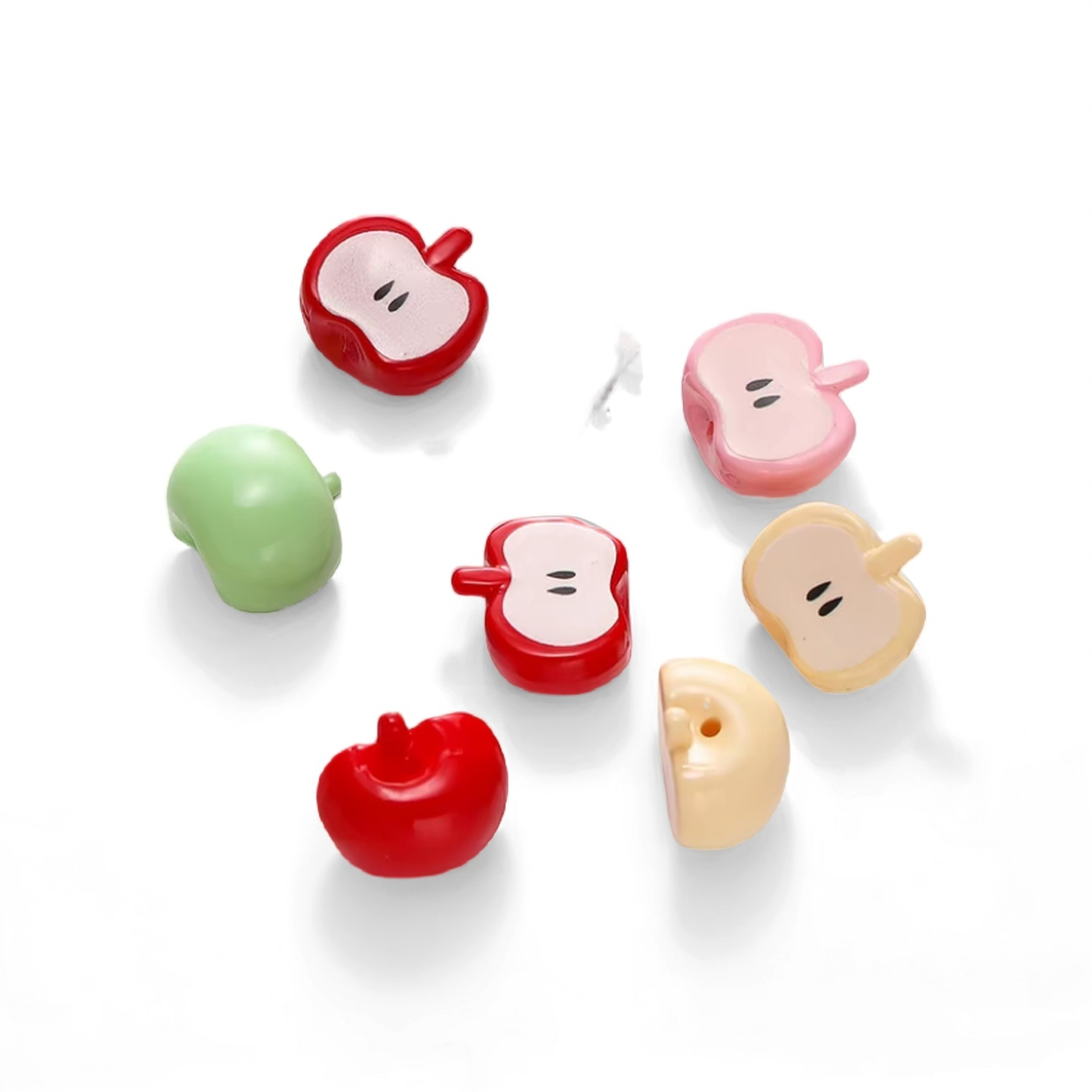 Dopamine-baked Paint Acrylic Apple Beads