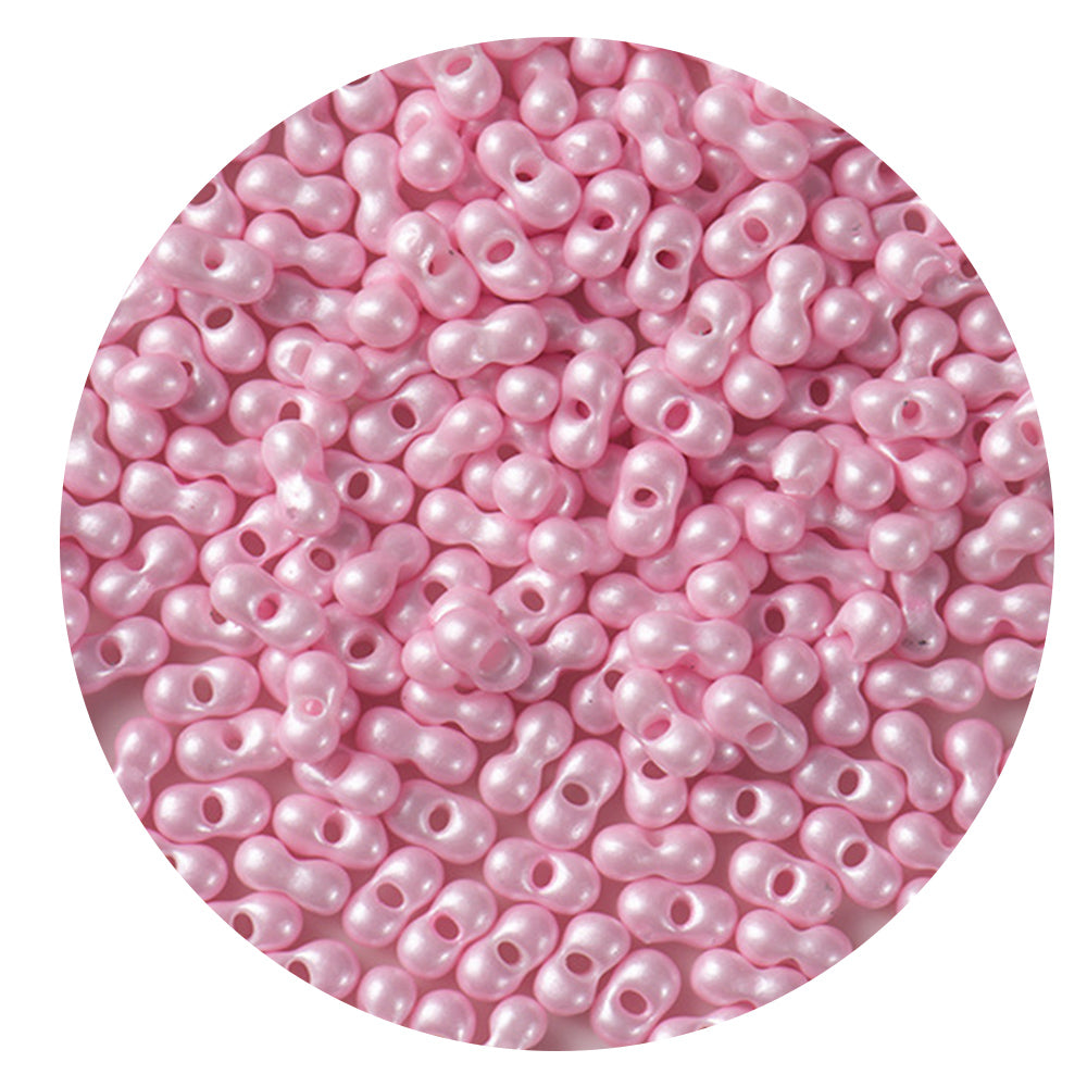 30g Glass Pearlescent Peanut Beads 3*6mm