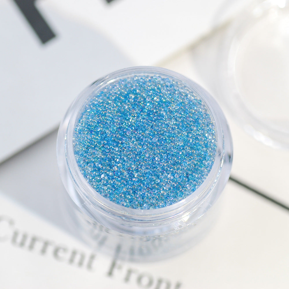 16g Transparent caviar nail art accessories glass non-porous crystal sand