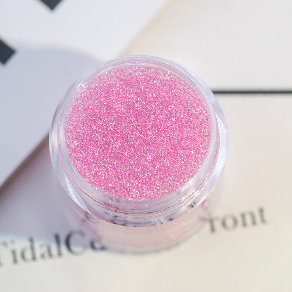 16g Transparent caviar nail art accessories glass non-porous crystal sand