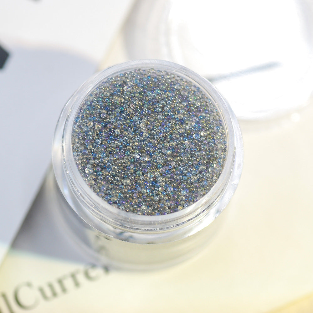16g Transparent caviar nail art accessories glass non-porous crystal sand