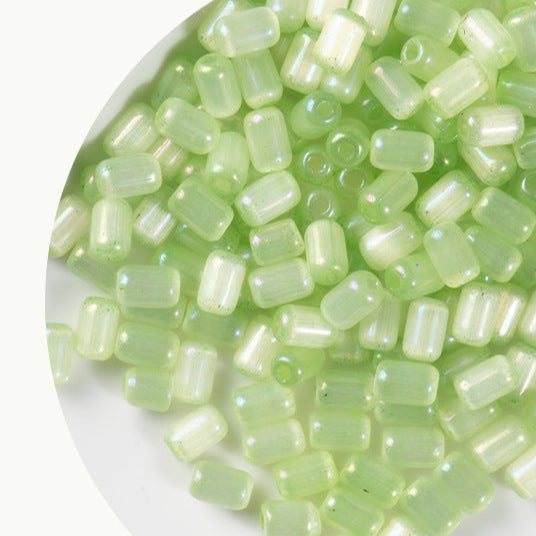 4x6mm Cat Eye Color Jujube Seed Beads