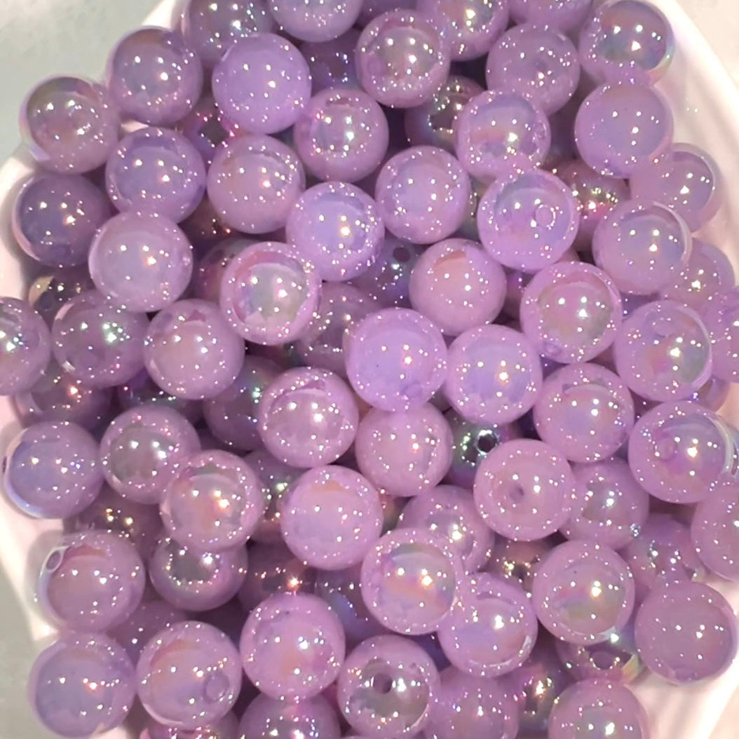 16mm Galaxy UV Light Variation Cat Eye Round beads
