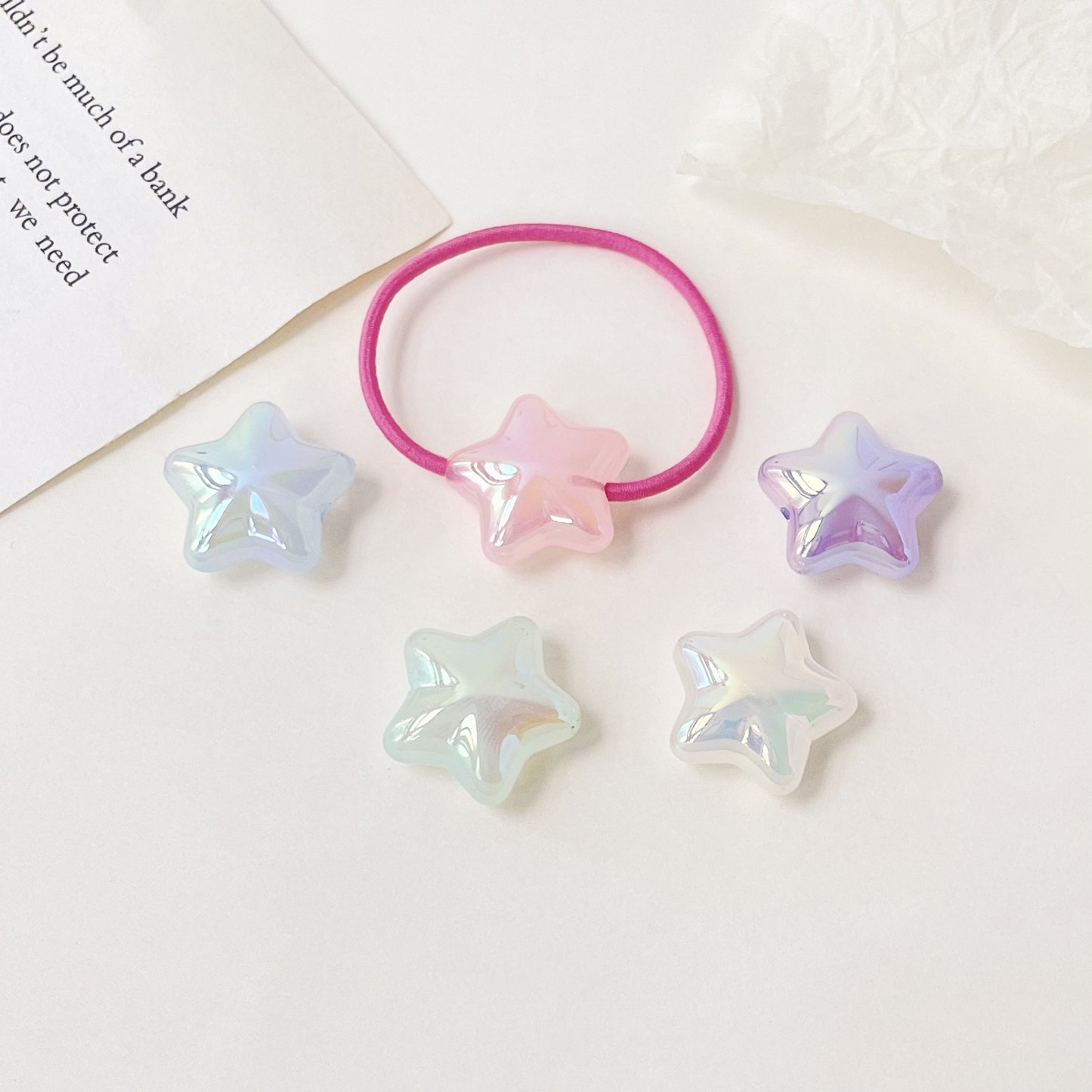 UV Jelly Star Acrylic Beads