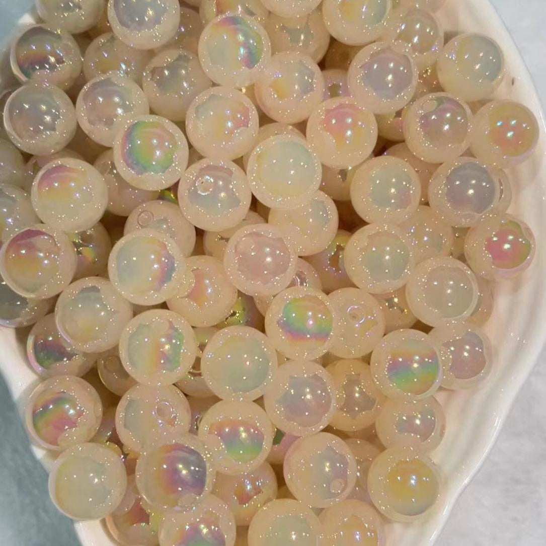 16mm Galaxy UV Light Variation Cat Eye Round beads