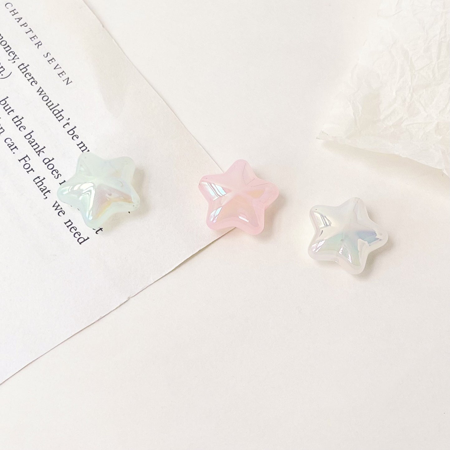 UV Jelly Star Acrylic Beads