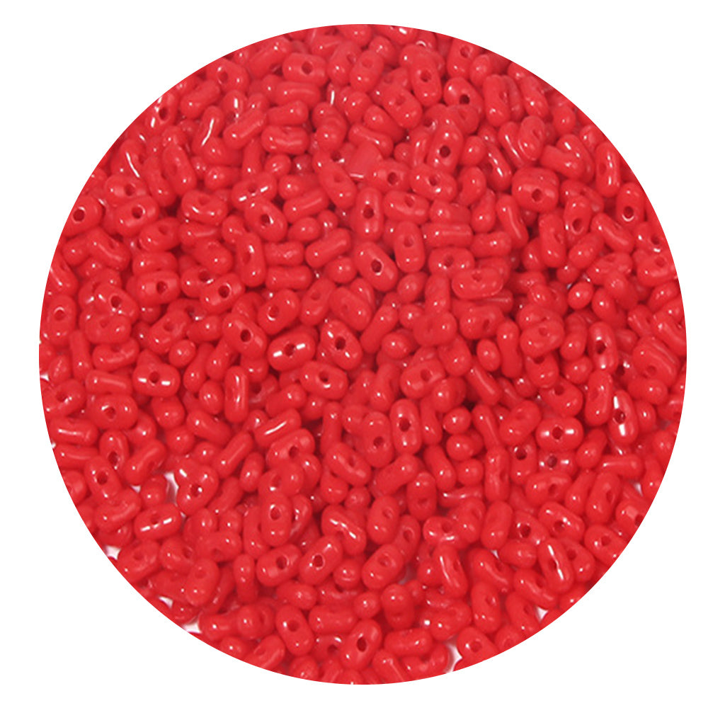 10g Solid Color Acrylic Pearlescent Peanut Beads 4*6mm