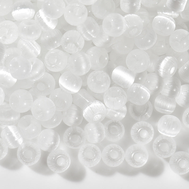 4mm Glass Cat Eye Color Seed Beads