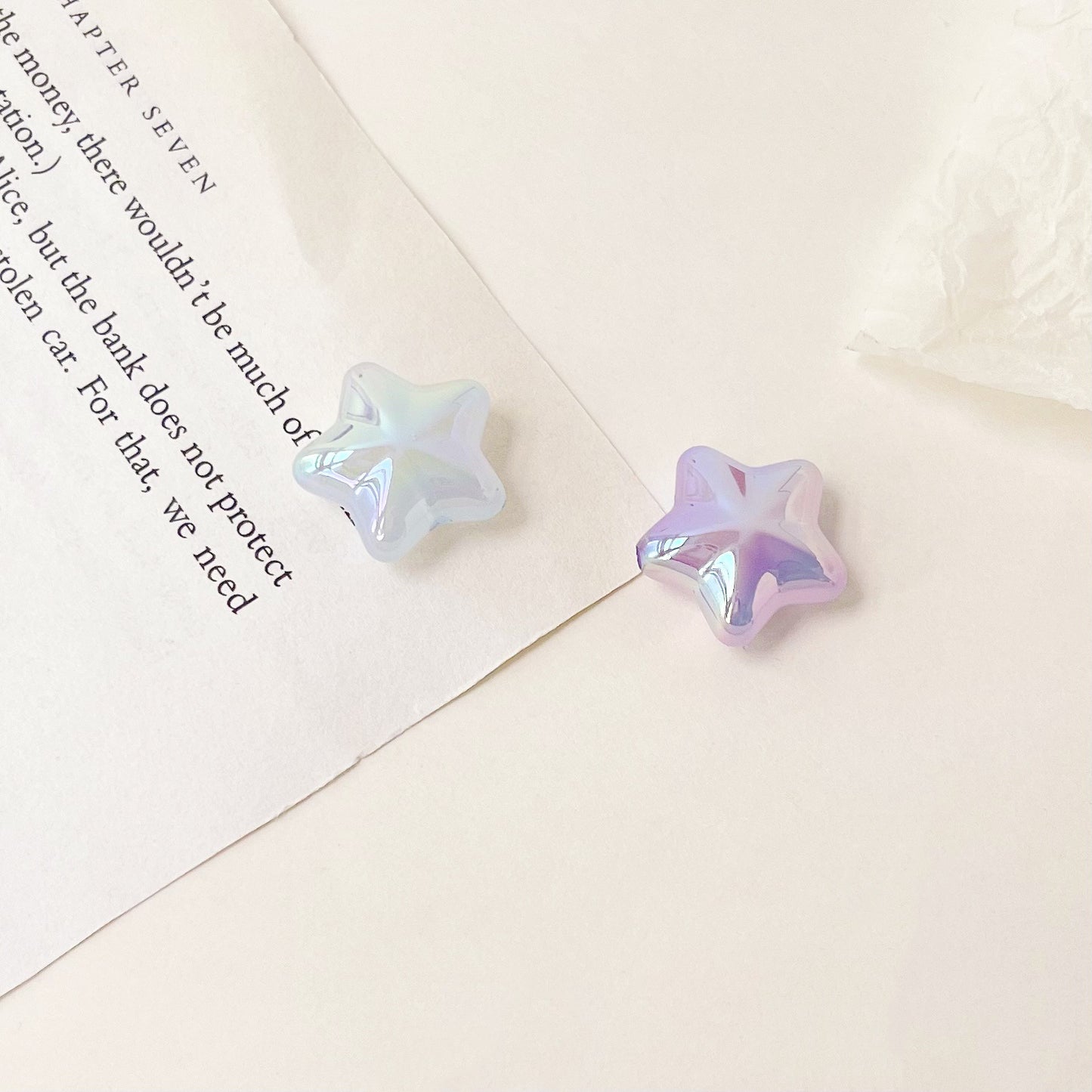 UV Jelly Star Acrylic Beads