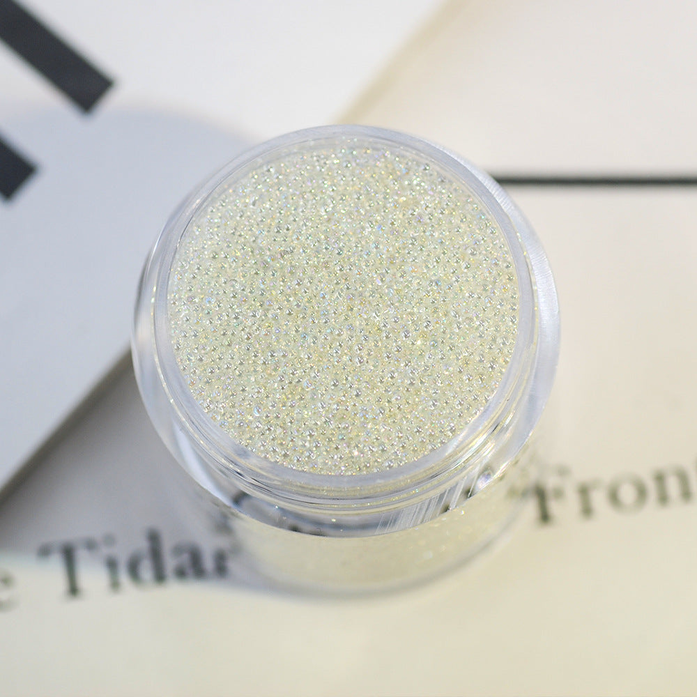 16g Transparent caviar nail art accessories glass non-porous crystal sand