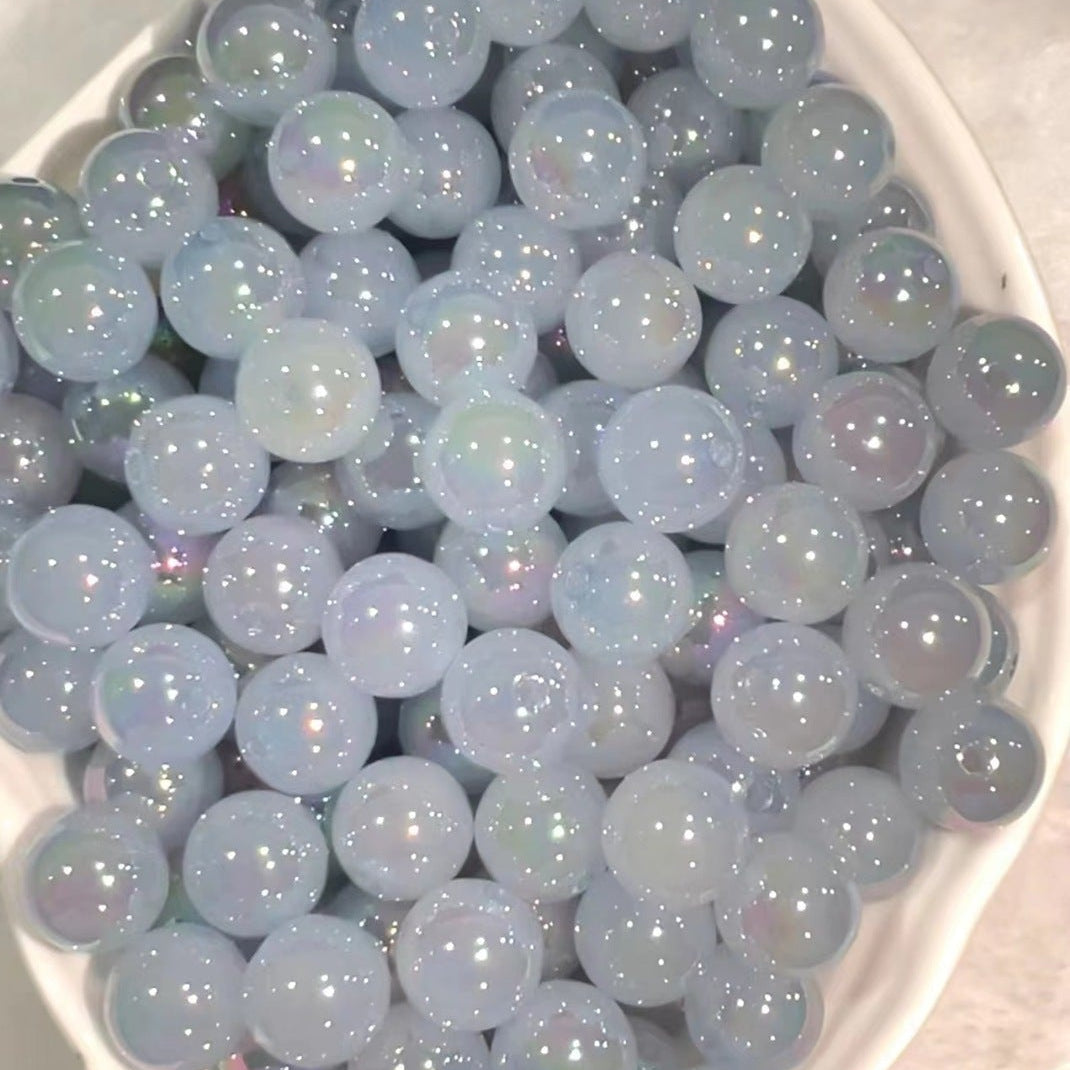 16mm Galaxy UV Light Variation Cat Eye Round beads