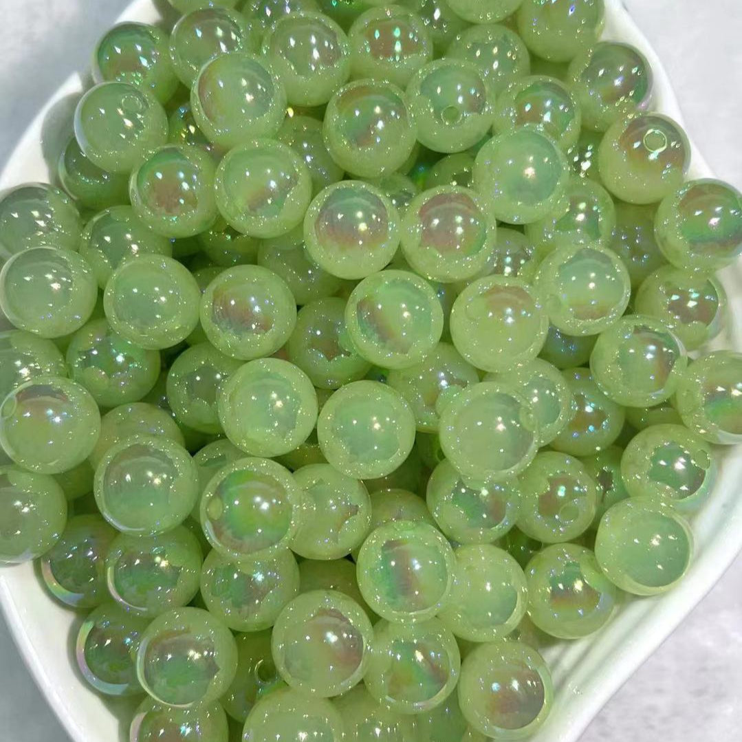 16mm Galaxy UV Light Variation Cat Eye Round beads