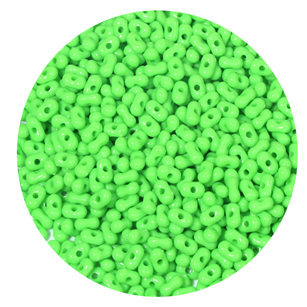 10g Solid Color Acrylic Pearlescent Peanut Beads 4*6mm