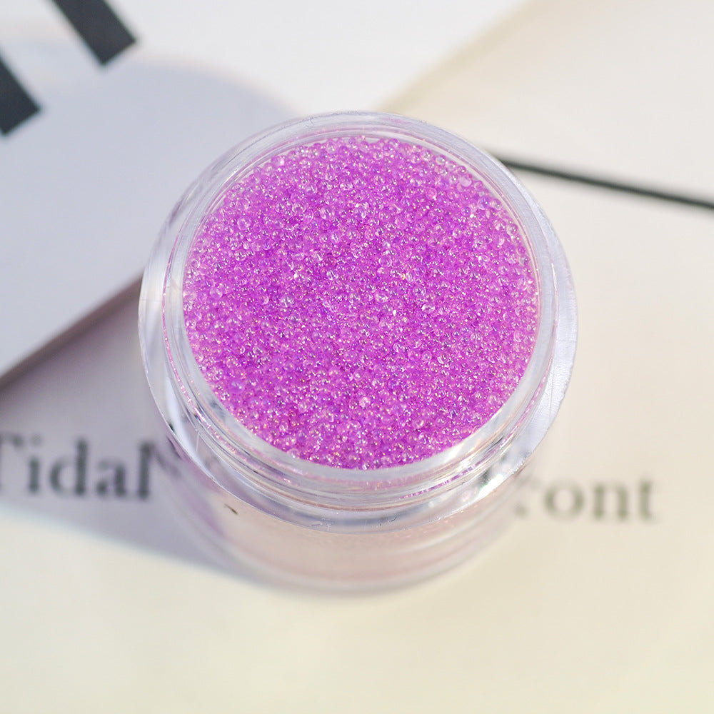 16g Transparent caviar nail art accessories glass non-porous crystal sand