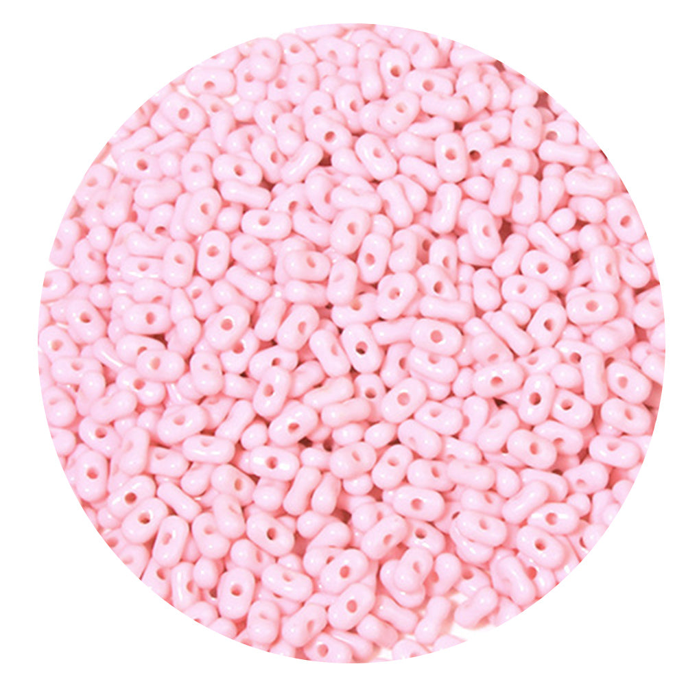 10g Solid Color Acrylic Pearlescent Peanut Beads 4*6mm