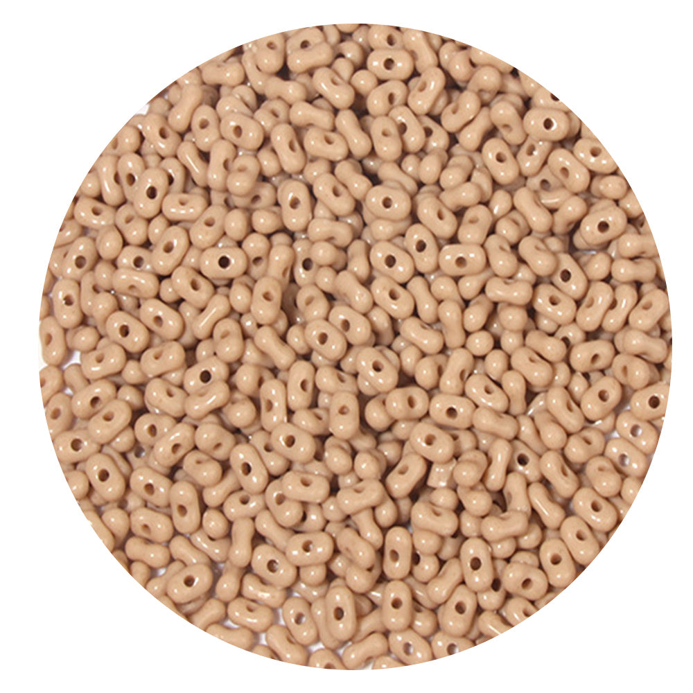 10g Solid Color Acrylic Pearlescent Peanut Beads 4*6mm