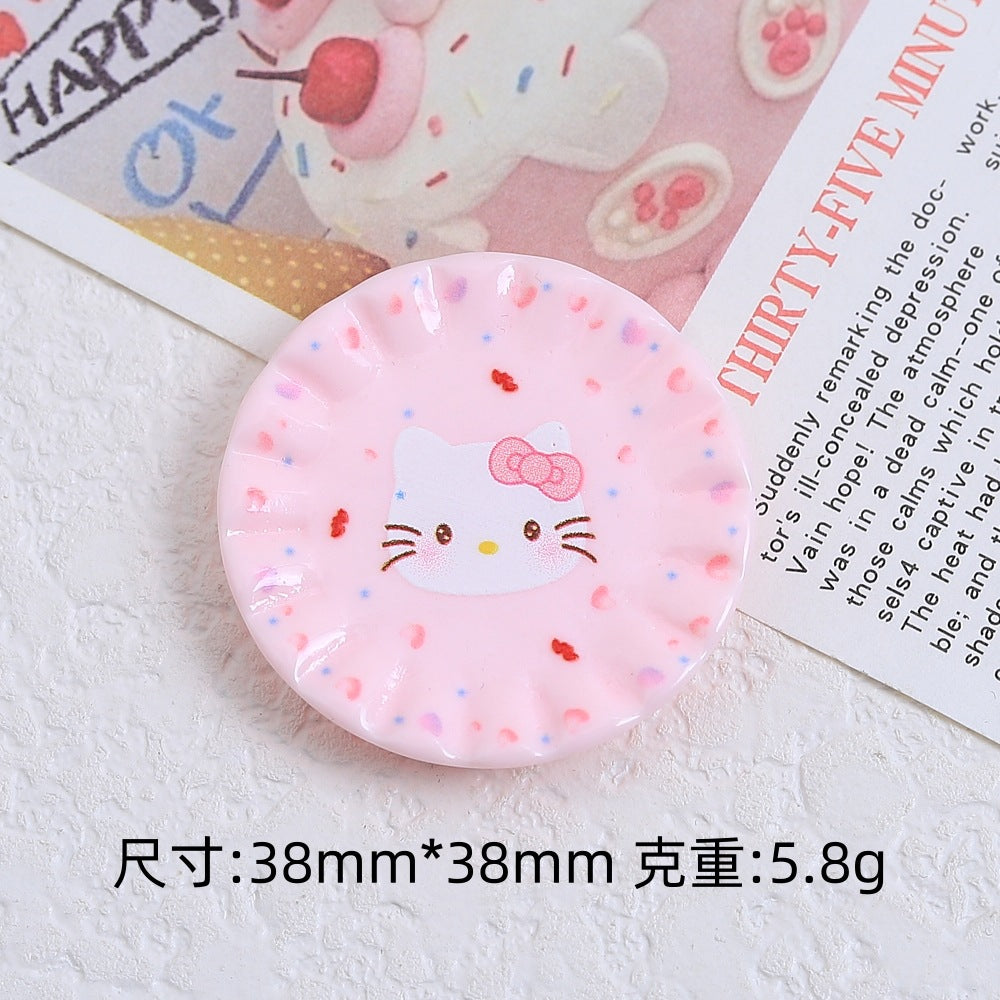 Mix 20pcs Cute Hello Kitty Plate Creative Food Charm