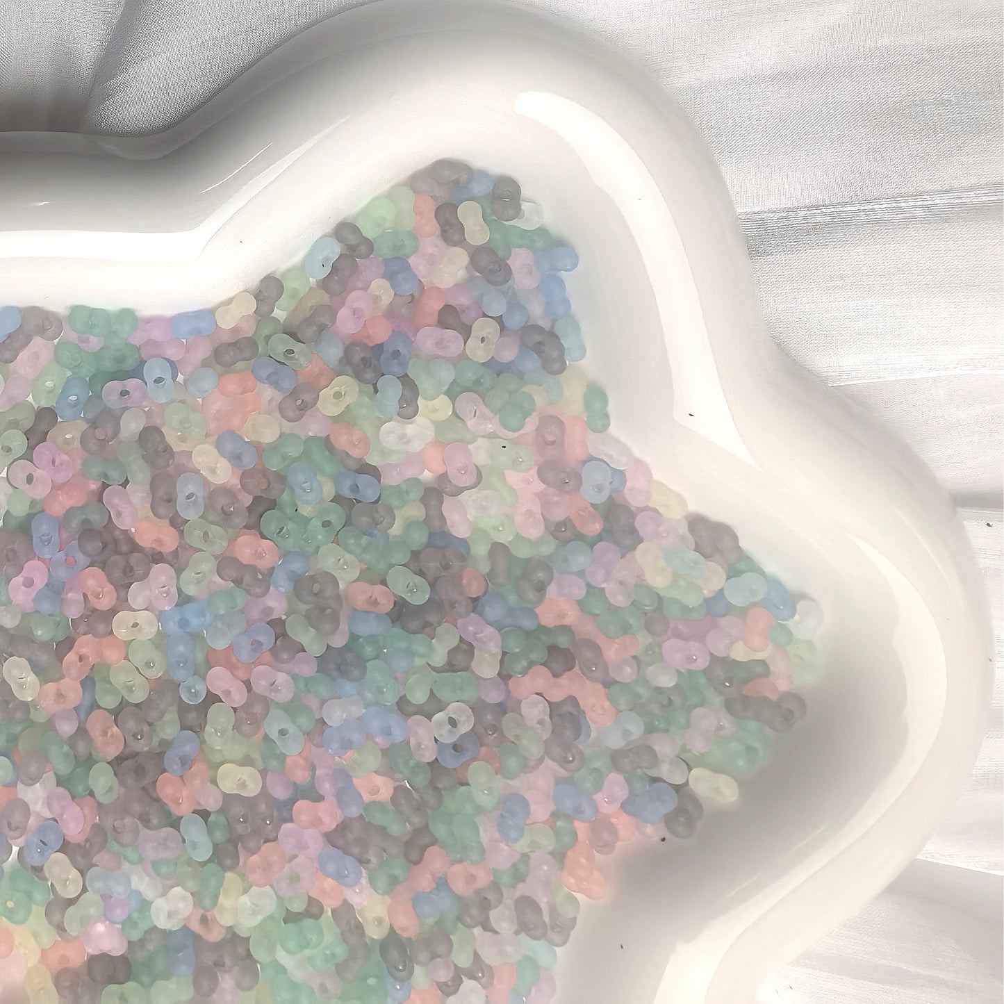 150g Acrylic Colorful Peanut Beads