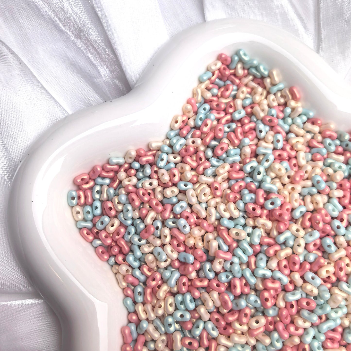 150g Acrylic Colorful Peanut Beads