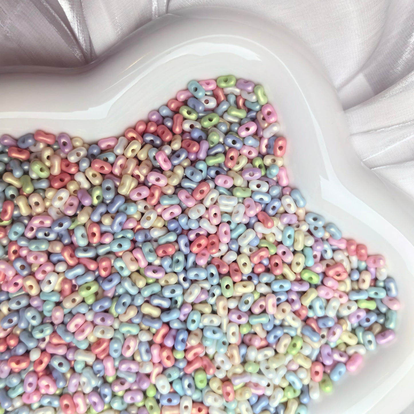 150g Acrylic Colorful Peanut Beads