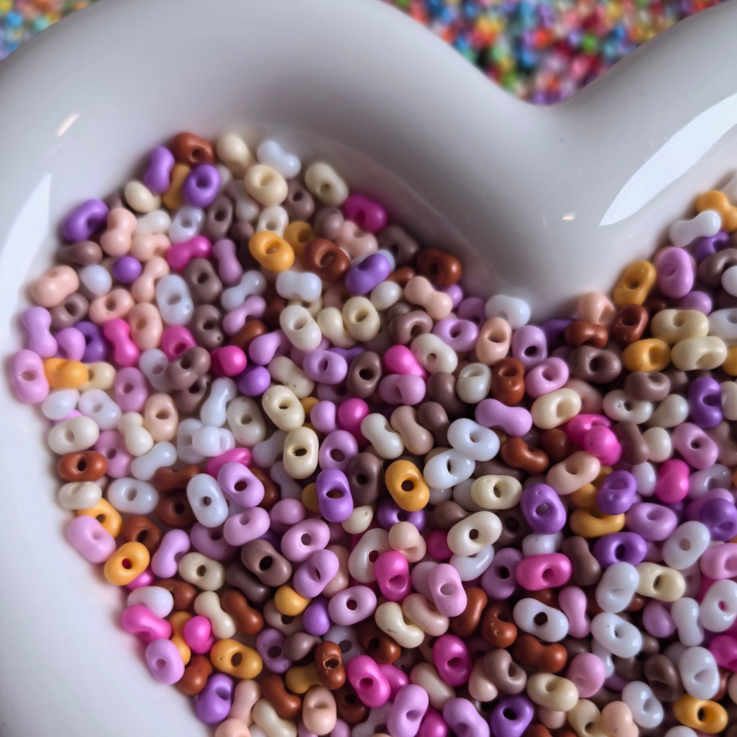 150g Acrylic Colorful Peanut Beads