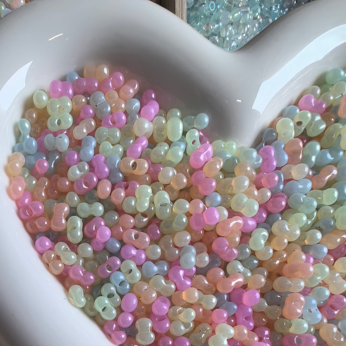 150g Acrylic Colorful Peanut Beads