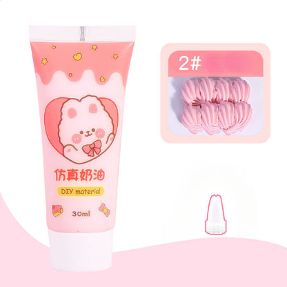 Handcrafted Cream Glue for DIY Phone Cover Hair Accessory